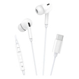 Fone De Ouvido Com Fio Tipo C Anti Ruído Microfone Premium