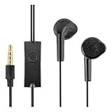 Fone De Ouvido Com Microfone Sem Borracha 1 20m Para Celular PC Tablet Computador Cor Preto