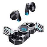 Fone De Ouvido Gamer Tws Bluetooth 5 3 Touch Estéreo Alcance 10m Case Design Fidget Hand Spinner Anti Stress Compatível iPhone Samsung Celular Tablet Smathphone Preto