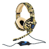 Fone De Ouvido Gaming Army Satellite Microfone Usb Camuflado