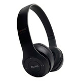 Fone De Ouvido Grande Bluetooth Headset Stereo Sem Fio Hi Fi Cor Preto