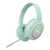 Fone De Ouvido Headset Gamer Bluetooth Com Microfones K25 Cor Verde