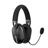 Fone De Ouvido Headset Gamer Havit Fuxi H3 Black Quad Mode Com Fio E Sem Fio Wireless 2 4GHz Bluetooth Cabo USB C Cabo 3 5mm Surround Baixa Latência