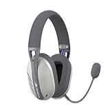 Fone De Ouvido Headset Gamer Havit Fuxi H3 Gray Com Fio E Sem Fio Wireless 2 4GHz Bluetooth Cabo USB C Cabo 3 5mm Surround Baixa Latência Quad Mode