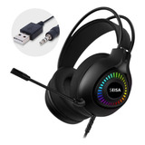 Fone De Ouvido Headset Gamer Led Fone Ps3 ps4 xbox pc Preto