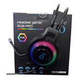 Fone De Ouvido Headset Gamer Rgb Led Pc Computador Vídeogame