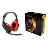 Fone De Ouvido Headset Gamer Vermelho