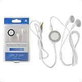 Fone De Ouvido In Ear Headphones Com Fio E Controle Para Psp Series 2000 Psp S140 BRANCO 