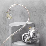 Fone De Ouvido In ear Kz Edx Pro Sem Mic Retorno Case Cor Cristal