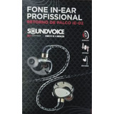Fone De Ouvido In ear Profissional Retorno Soundvoice Ie 02