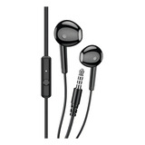 Fone De Ouvido Ksc 1301 Com Microfone Ear Phone Cor Preto