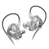 Fone De Ouvido KZ EDX 1DD HiFi Yinyoo EDX Intra Auricular Com Driver Dinâmico Magnético Composto De 10 Mm Com Cabo Destacável De 0 75 Mm Sem Microfone Cinza Claro 