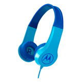 Fone De Ouvido Motorola Moto Jr200 Kids Azul