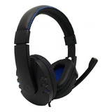 Fone De Ouvido Over ear Gamer Feir Fr 215 Preto E Azul Com L