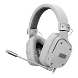 Fone De Ouvido Over ear Gamer Sades Snowwolf Sa 722s Branco