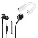 Fone De Ouvido P2 Super Bass Estéreo Á Prova De Suor Com Microfone Adaptador P2 Para Tipo C
