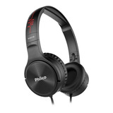 Fone De Ouvido Philco Pfo02p Wave Flat Cor Preto