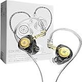 Fone De Ouvido Profissional KZ EDX Pro Intra Auricular Driver Dinâmico Magnético Composto De 10mm Cabo Substituível Original Perfeito Para Cantores E Músicos BOLYDOOM CRYSTAL 