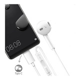 Fone De Ouvido Tipo C Intra Aurricular Com Som Estéreo Cor Branco