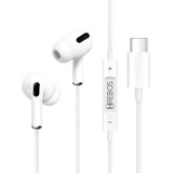 Fone De Ouvido Tipo c Microfone Vol Para Samsung S21 S22 S23 Cor Branco