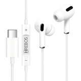 Fone De Ouvido Tipo C P iPhone 15 Samsung Xiaomi Realme LG Cor Branco Cor Da Luz Branco