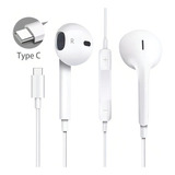 Fone De Ouvido Tipo Type Usb C Para Xiaomi Cor Branco