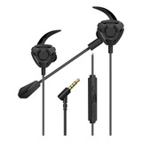 Fone Gamer Com Microfone Para Celular Tablet Notebook Cor Preto
