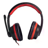 Fone Gamer headset Fortrek Spider Black Preto E Vermelho Cor Preto vermelho