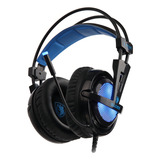 Fone Headset Gamer 7 1 Sades Locust Plus Preto