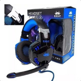 Fone Headset Gamer Led Compativel C Xbox One Ps4 Usb Cel Pc