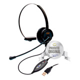 Fone Operador Zox Dh 60 headset Usb Padrão 