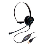Fone Operador Zox Dh 60 headset Usb Padrão 