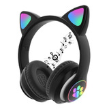 Fone Ouvido Estéreo Preto Dobrável Bluetooth Personalizado