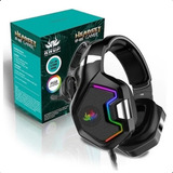 Fone Ouvido Headset Gamer Rgb Led Pc Notebook Ps4 Ps5 Xbox