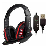 Fone Ouvido Headset Usb Game Pc Microfone Xbox Ps3 Notebook