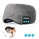 Fones De Ouvido Lavince Viagem Dormir Sem Fio Bluetooth 5-0 Máscara Para Os Olhos Música Sem Mãos Sono- óculos De Sombras Embutidos- Microfone Lavável Cinza - Tkwser