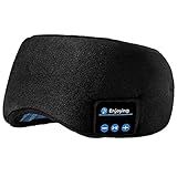Fones De Ouvido Para Dormir- Máscara Ocular Bluetooth- Sem Fio- Bluetooth 5-2- Fones De Ouvido Com Música- Viagem- Dormir- Máscara De Dormir Com Alto-falantes Embutidos- Microfone- Lavável