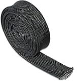 Foneso Manga Protetora De Fibra De Vidro Para Mangueira De Calor 1 5 1 Cm ID Ajustável Resistente A Altas Temperaturas Capa De Calor De Fio De Vela De Ignição Para Carros Motocicletas Cabo De