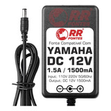 Fonte 12vdc Pra Teclado Yamaha Pss 560 Psr e303 E313 Pss 570