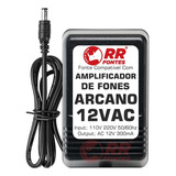 Fonte Ac 12vac 300ma Pra Amplificador De Fones Arcano Hamp 4