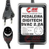 Fonte Ac 9vac 2.2a Para Pedal Digitech Rp6 Rp7 Rp8 Rp10 Rp12