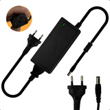 Fonte Adaptador Dc 12v 3a Ac 100 240v Preto