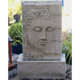 Fonte Água Cascata Buda Jardim Decorativa Iluminada Led