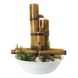 Fonte Agua Decorativa Bambu