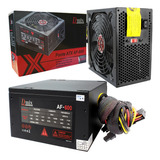 Fonte Atx 600w Reais Gamer Super Silenciosa Pc Bivolt Nf e