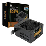 Fonte Atx 600w Real Mymax 80 bronze Semi Modular Pfc Ativo