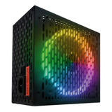 Fonte Atx 650w Rainbow Rgb Automatica Brx 80 Plus Bronze Cor Preto