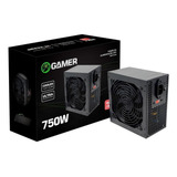 Fonte Atx 750w Real Brazilpc Bpc 7400 b 24 Pinos