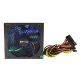 Fonte Atx Real 650w Cooler Led Rgb Pfc Negativo Hoopson Fnt 650w
