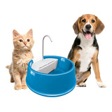 Fonte Bebedouro Gatos Cães Automático Joy Furacão Pet Bivolt Cor Azul 110v 220v